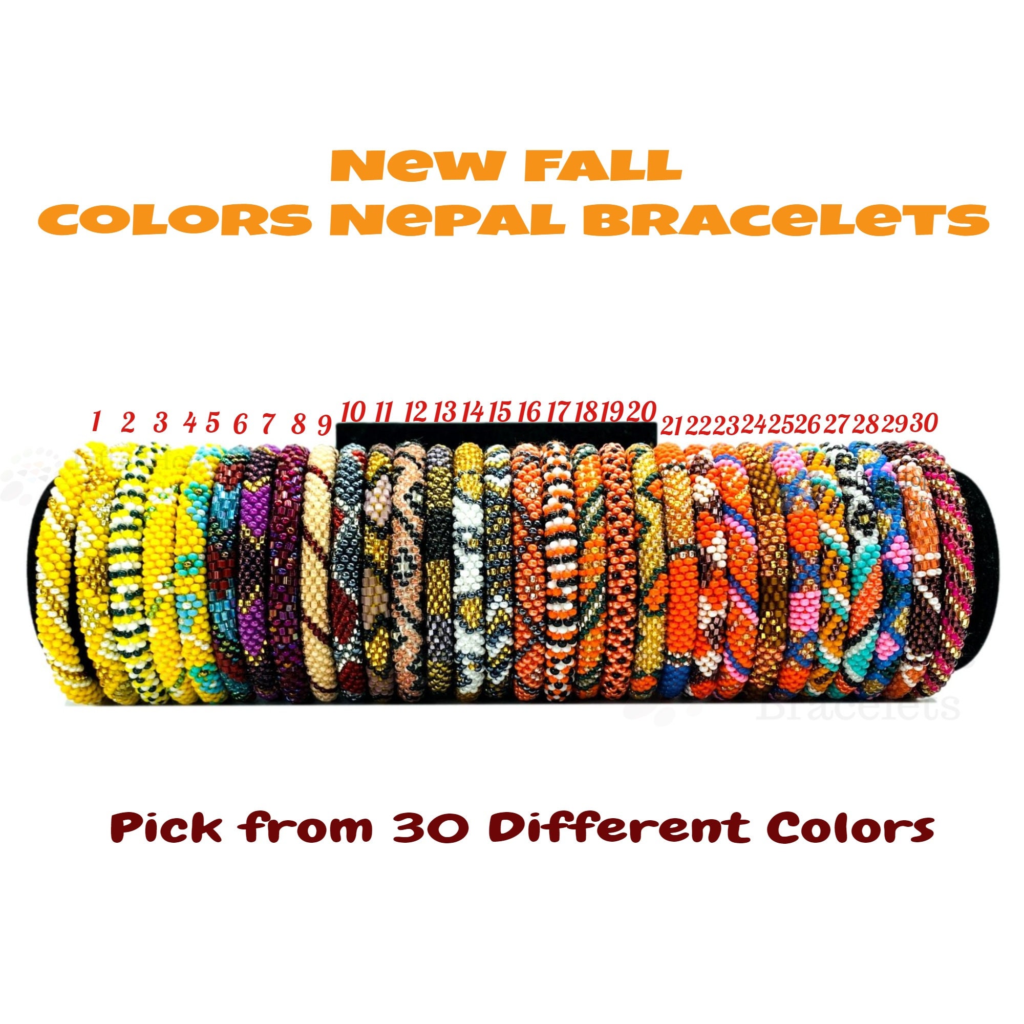 Fall Color Bracelets Etsy