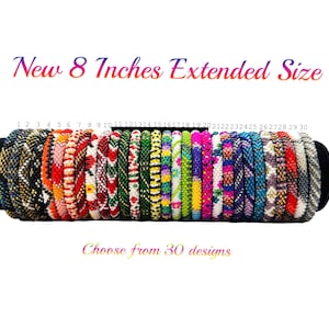 Extended Size Nepal Bracelets. 8 Inches Circumference.