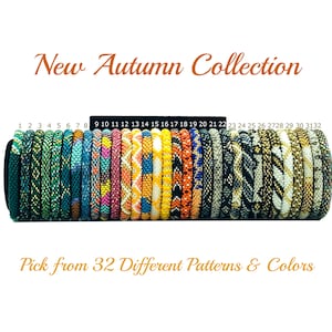 Autumn Colors Nepal Bracelets. Pick Your Favorite from 32 Different Colors. Seed Beads Boho Fall Colors Bracelets