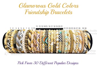 New Gold Colors Nepal Bracelets. Seed Beads Bracelets. Pick your Favorite One