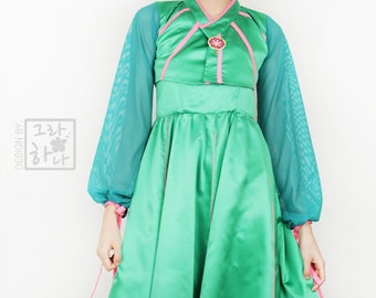 Green jeogori & dress set