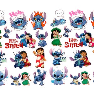 Lilo & Stitch Decals: Laser Printed Waterslides for Kids Cups