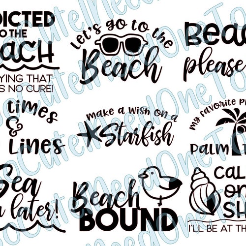 Beach Life & Beach Decals Beach Quotes Beach Bound on Etsy