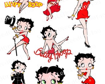 Betty Boop Waterslide Decals: Laser Printed, Ready To Use