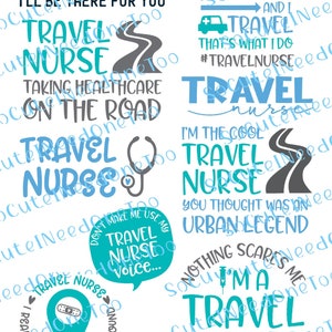 Nurse Life Waterslide Decals: EMT, Paramedic, PA (8.5x11 in)
