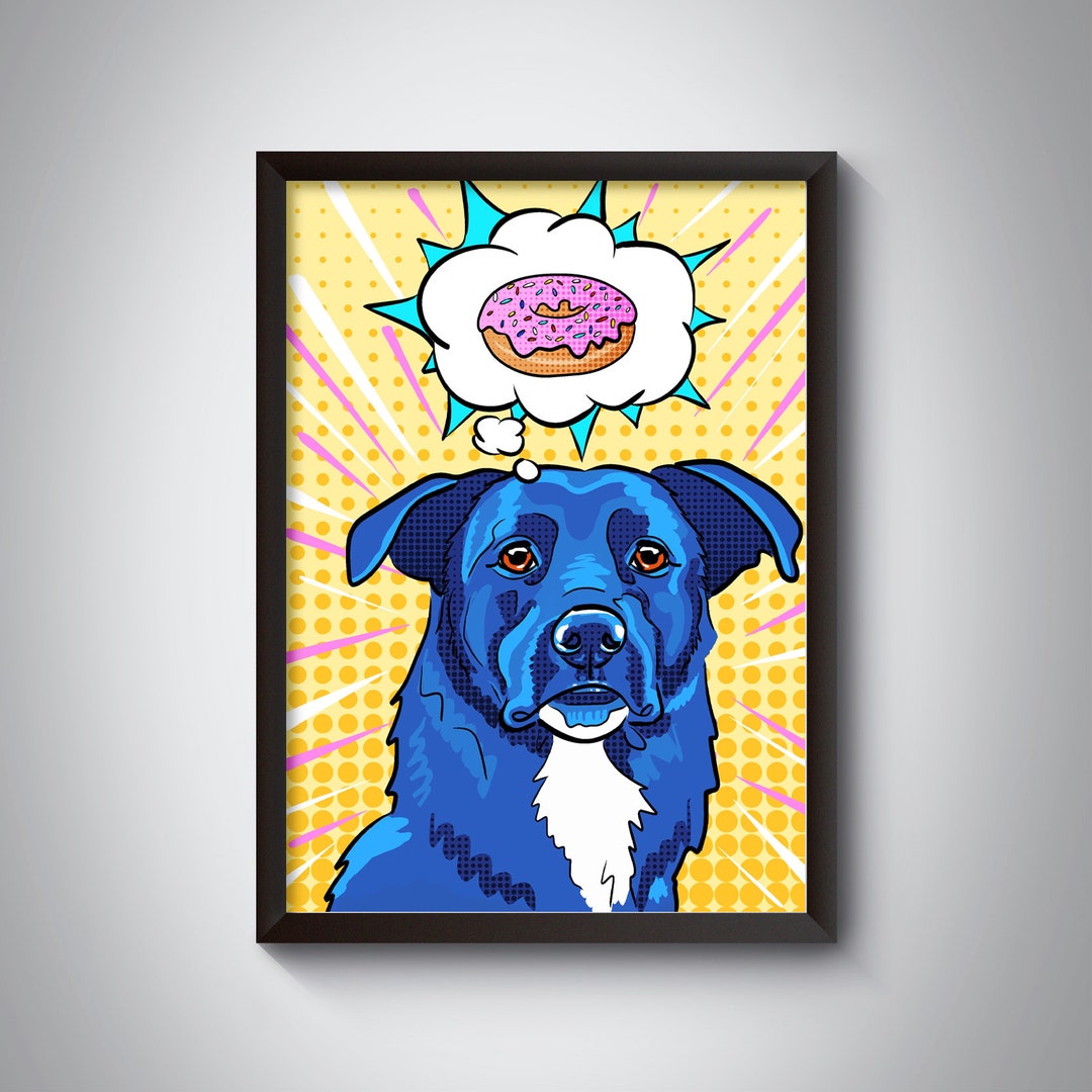 Pet Pop Art, Digital Download, Printable Wall Art, Retro Comic, Pop Art ...