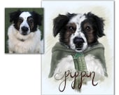 Pet Portrait from Photo, Digital Pet Portrait, Personalized Pet Portrait, Custom Pet Gift, Custom Watercolor, dog portrait custom painting