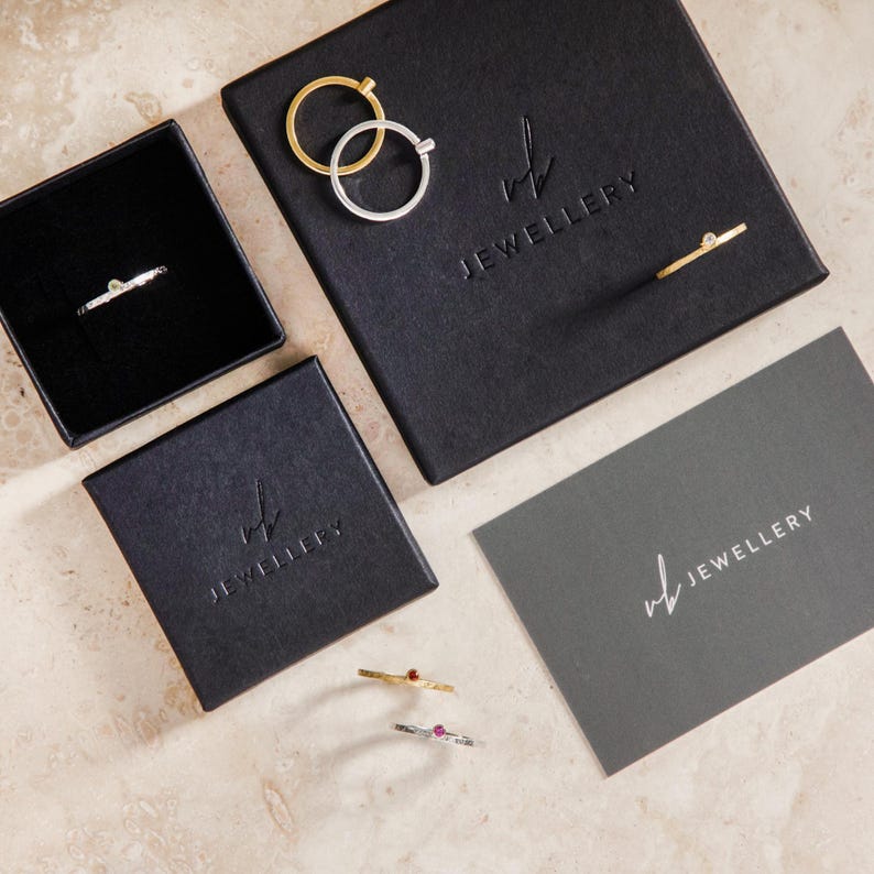 Amethyst stackable ring set, Silver gemstone ring, February birthstone, Amethyst Jewelry, Birthstone Jewelry, Uk rings, Uk Jewellery image 5