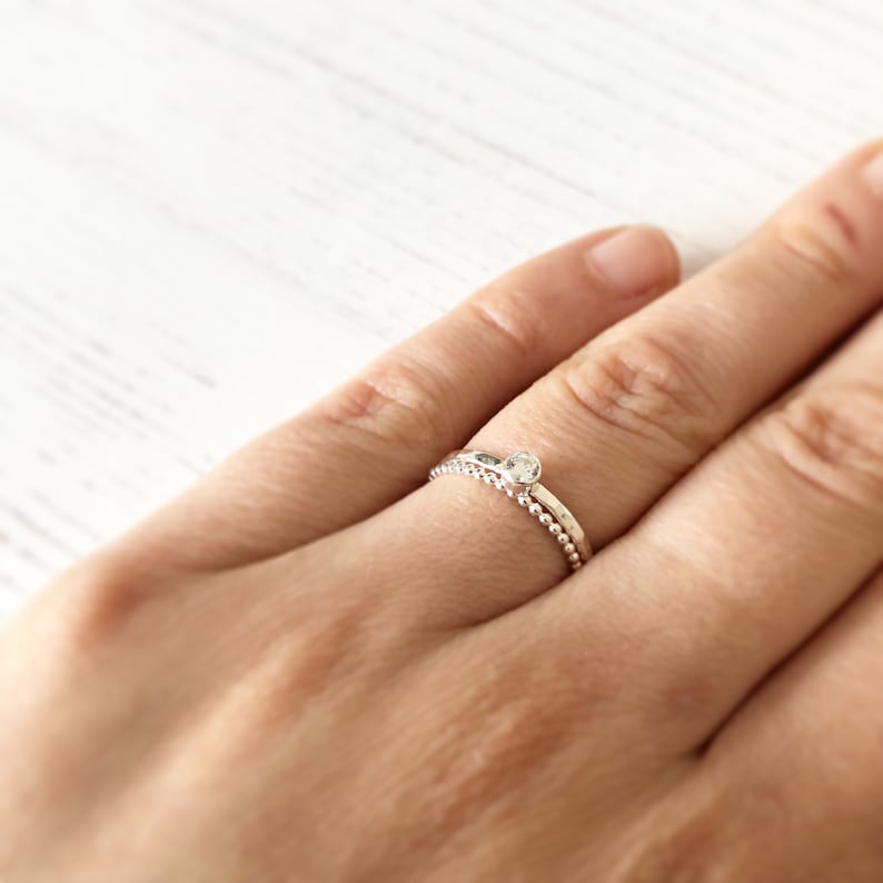 April birthstone ring Gift for her Birthstone Jewellery April birthday gift Cz Diamond Ring UK shop Gemstone ring sterling silver