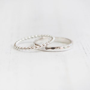 Stacking silver rings set, silver rings, stacking rings, UK sellers only