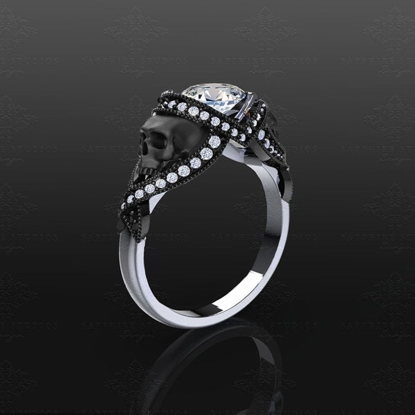St. Noir - Gold Skull Ring