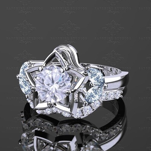 Kingdom Hearts Paopu Fruit Wedding Ring Keyblade Inspired Etsy