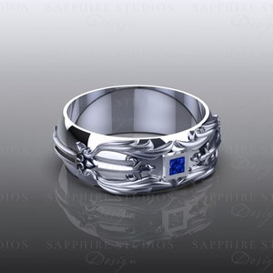 Blade Sterling Silver Kingdom Hearts Inspired Band