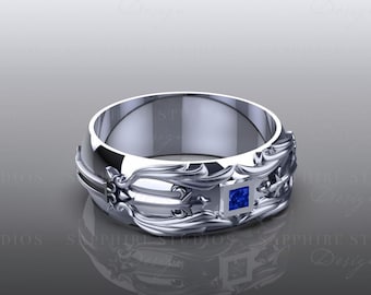 Blade Sterling Silver Kingdom Hearts Inspired Band