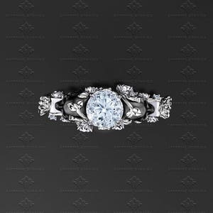 St. Ivy Skull Engagement Ring image 4