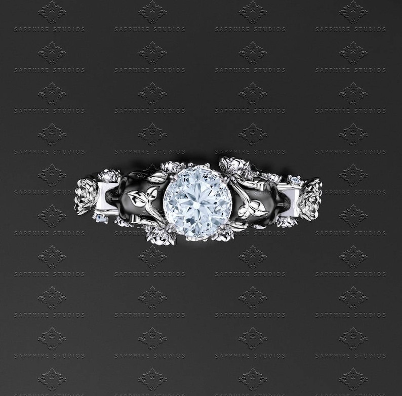 St. Ivy Skull Engagement Ring image 4