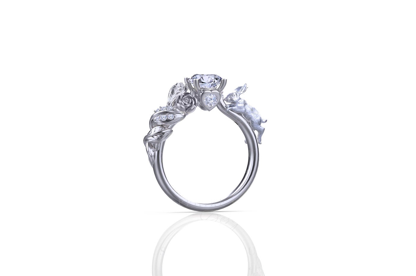 Alice - Gold Ring 'two Worlds' Alice in Wonderland Collection - Etsy