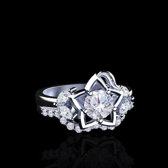 Destiny Sterling Silver Kingdom Hearts Inspired Ring Set Etsy Canada