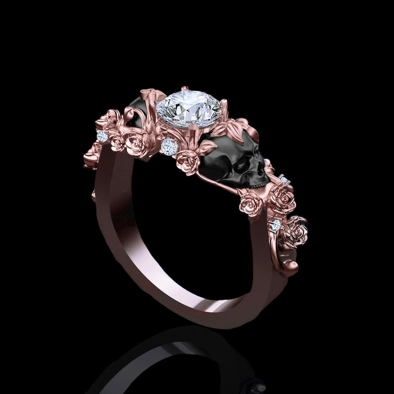 St. Ivy Skull Engagement Ring image 3