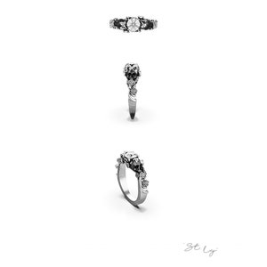 St. Ivy Skull Engagement Ring image 7