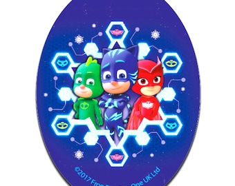 6,7 x 6,7 cm PJ MASKS GEKKO 2 Disney Iron on patches green Application E