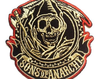 Motorcycles Save My Life,Aufnäher,Patch,Aufbügler,Biker,Iron On,Badge,Black