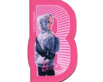 Barbie © with stylish hoodie - Iron On Patches Adhesive Emblem, Size - 7 x 5 cm