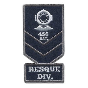 Aufnäher / Bügelbild - Resque Div. U-Boot Troopers - Patches Aufbügeln