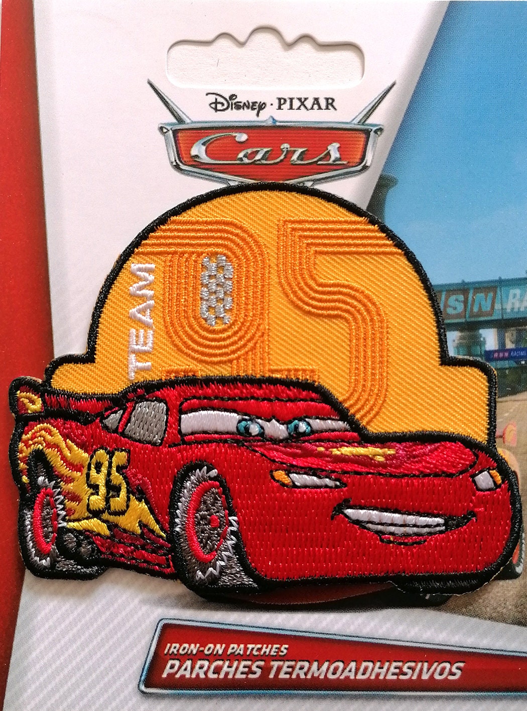 Disney Cars Lightning McQueen Clothing Thermoadhesive Embroidered