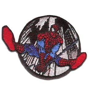 Marvel © Spiderman Comic spider's web city - Application / Patches