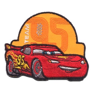 Iron on Patches CARS 3 jackson Storm Disney Gray 8x6,4cm Application  Embroided Badges -  Israel