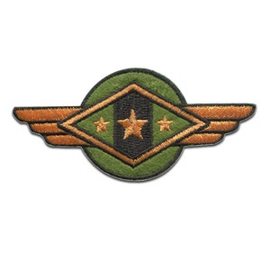 Aufnäher / Bügelbild - Airman Militär Abzeichen Army - Patches Aufbügeln