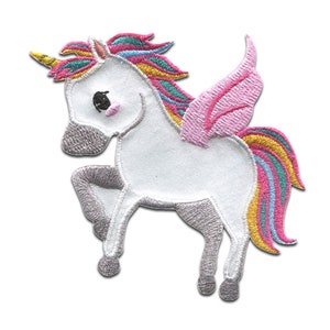 Iron on patches - Unicorn wings Unicorns - Application Embroided patch
