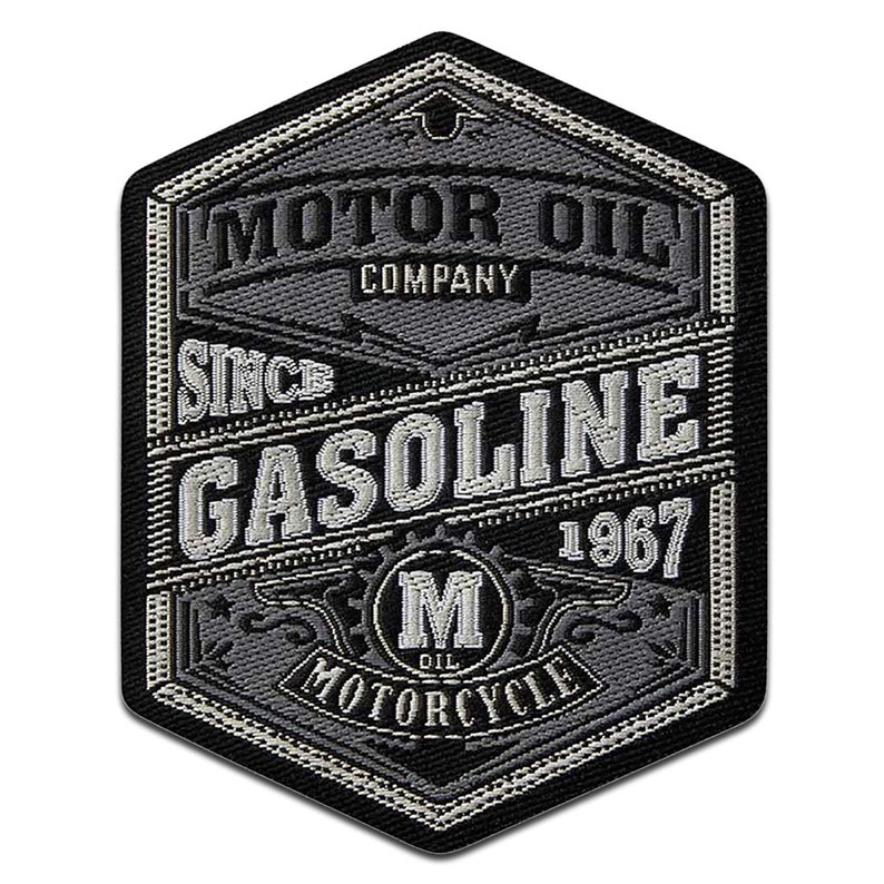 Motor Oil Gasoline Vintage moto voiture Ecusson thermocollant, Taille 8,1 x 6,5 cm image 4