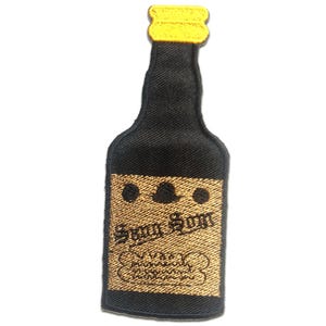 Ecusson - SangSom Thai Whiskey - noir - 4.8x12.1cm - patches brode appliques