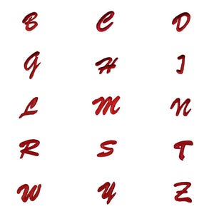 complete Alphabet available - Iron on patches adhesive emblem stickers appliques, size - 0 x 0 inches