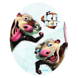Ice Age Crash and Eddie ovale - Ecusson patches patch