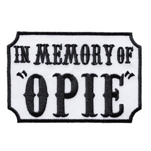 Patches - Biker Quote saying Opie - Application