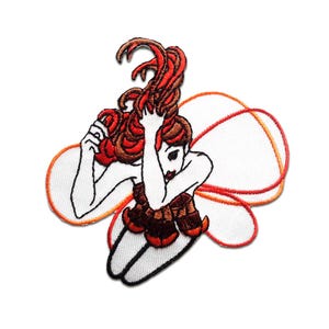 Iron on patches - winx Fee magie Zauber children white 7,7x7,6 badges