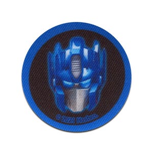Hasbro © Transformers Optimus Prime Button - Iron on patches, size - 5,5 x 5,5 cm