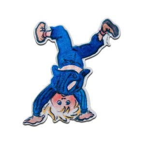 Michel from Lönneberga handstand - Iron On Patches, Size - 2.36 x 2.56 inch