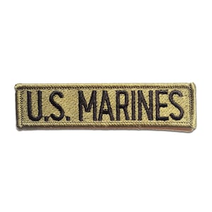 Aufnäher / Bügelbild - U.S. MARINES Army - schwarz - 11.2 x 2.9 cm - Patches
