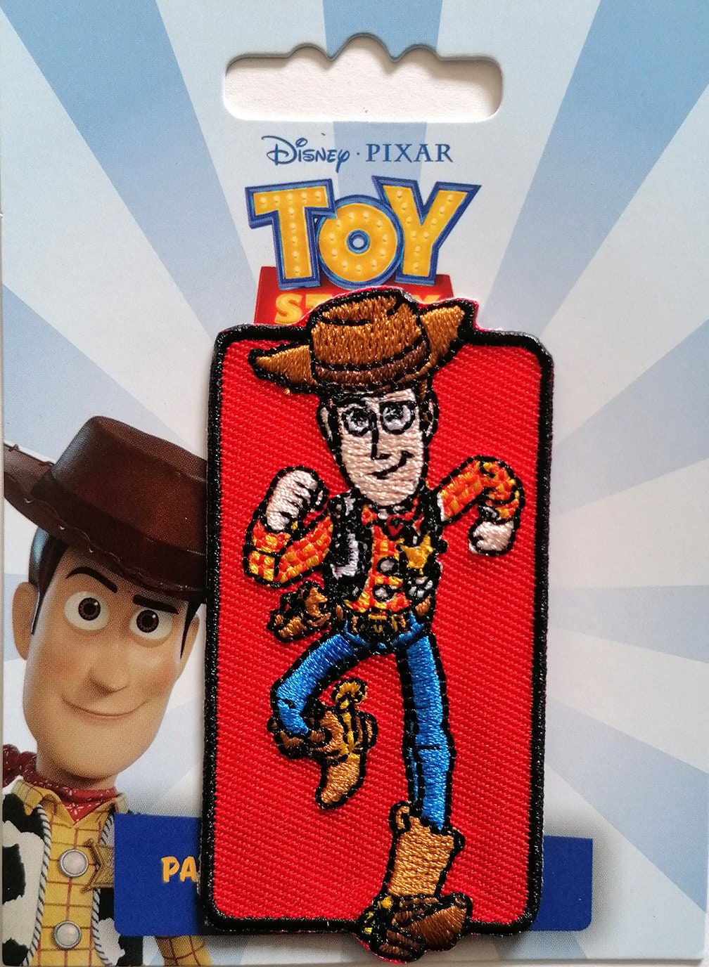 6,5x7,2cm Toy Story 4 Buzz 2 Disney blau Patches Au Aufnäher / Bügelbild 