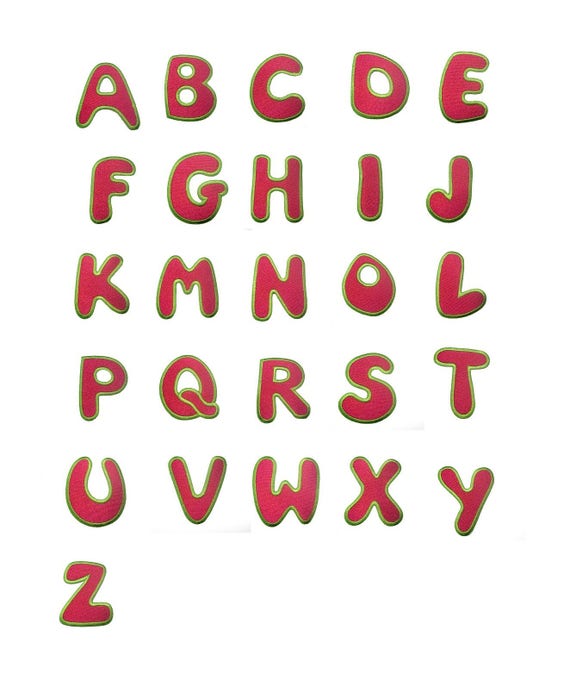 Buchstaben Aufnäher/Aufbügler Rot - Alphabet einzeln auswählbar, Catch the  Patch - dein Shop für Aufnäher und Bügelflicken