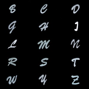 complete Alphabet available - Iron on patches adhesive emblem stickers appliques, size - 0 x 0 inches