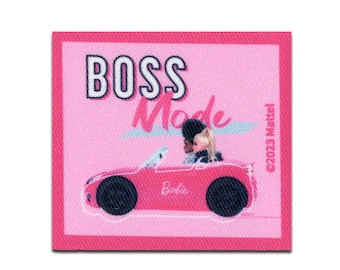 Barbie © Boss Mode - Iron On Patches Adhesive Emblem, Size - 5,9 x 6,4 cm