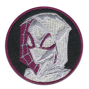 Marvel © Spiderman Comic Gwen Stacy round - patches, size - 2,37 x 2,37 inch