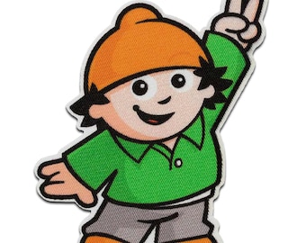 Mainzelmännchen © Berti - Aufnäher, Bügelbild, Aufbügler, Größe - 7,3 x 6 cm