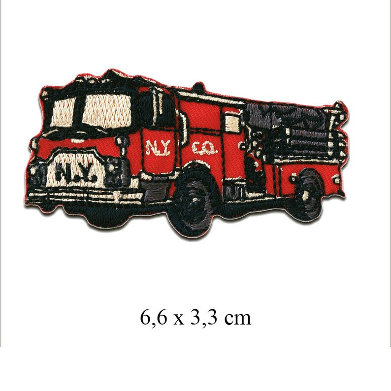 Pompiers Set 5 Pièces Ecusson thermocollant patches appliques image 2