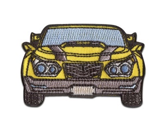 Hasbro © Transformers Bumblebee car - Iron on patches, size - 6,2 x 4,2 cm